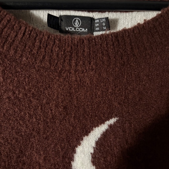 VOLCOM Women's Nyte Stone Sweater Espresso. Large - Picture 4 of 4